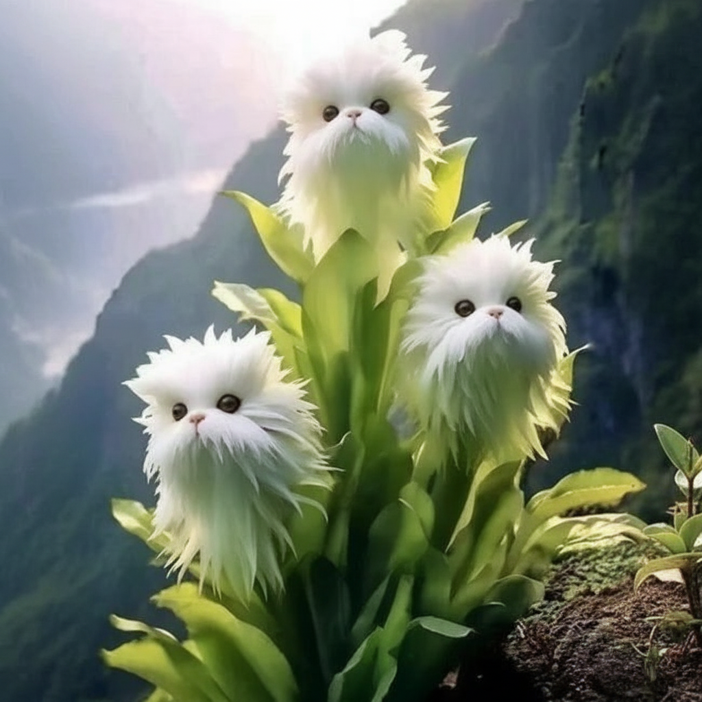 Potted Scented Cat Orchid Plant Seeds With Fragrance 