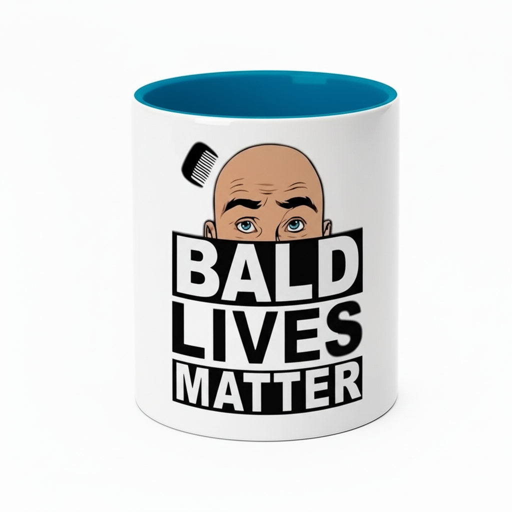 Ceramic Mug With Fun Text And Cartoon Art