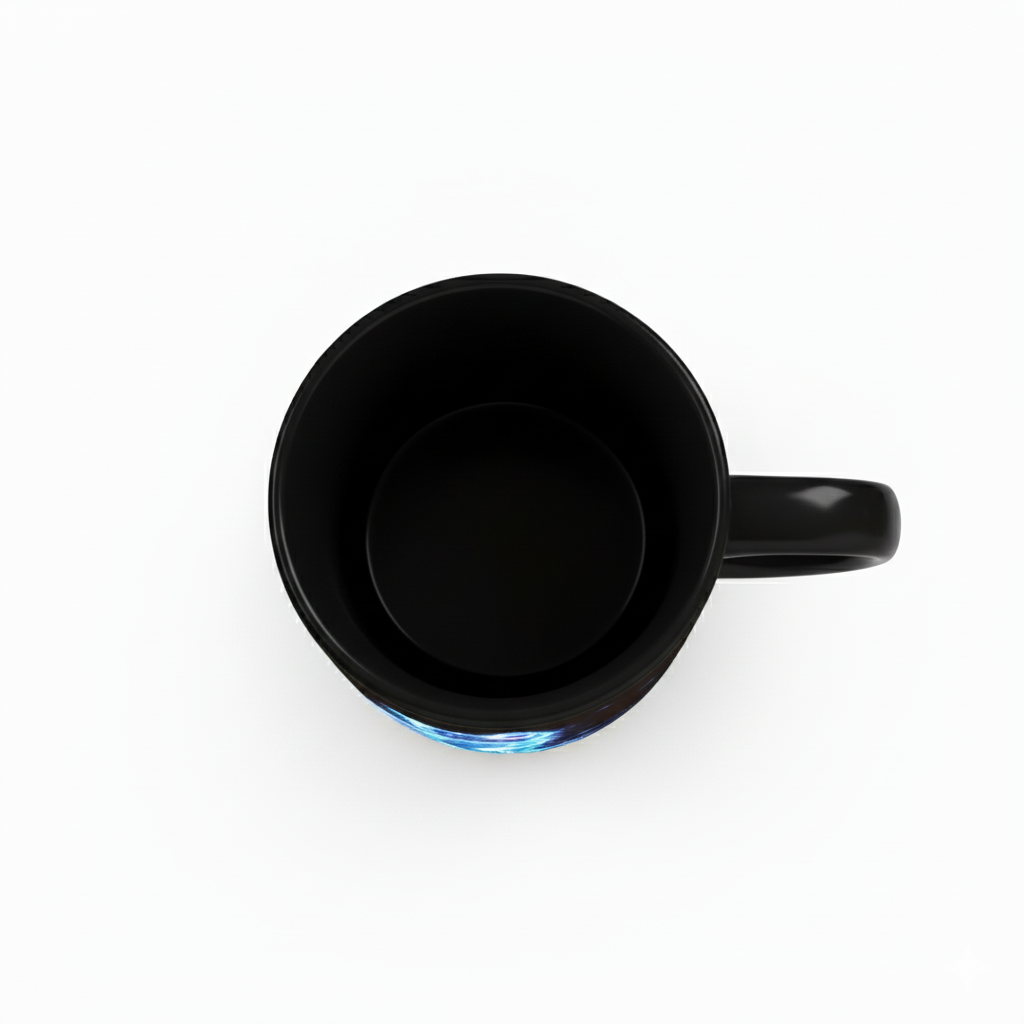 Glowing Cat Mug With Neon DesignGlowing Cat Mug With Neon Design - Image 3