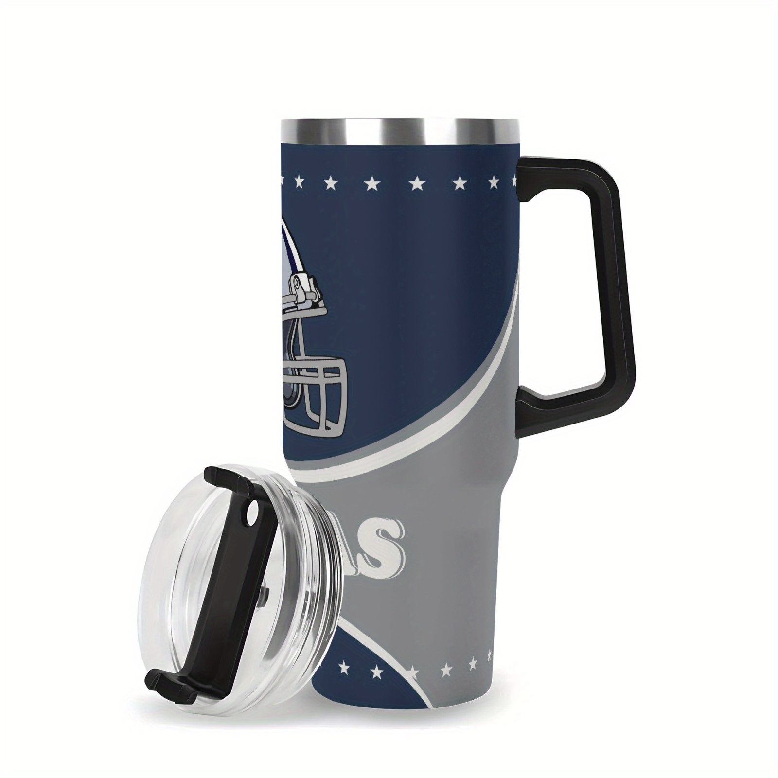 40oz Dallas Cowboys Football Themed Stainless Steel Travel Tumbler