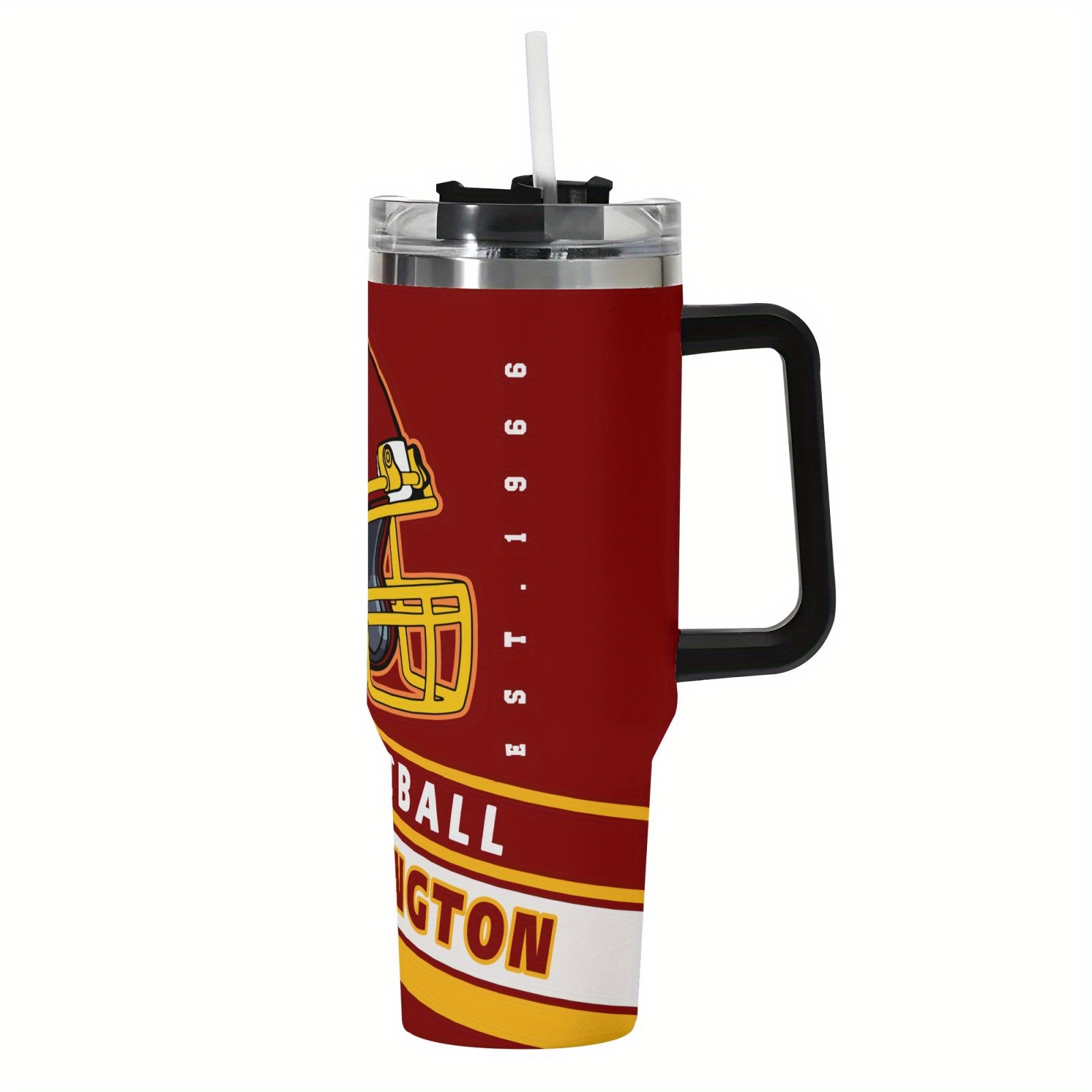 40oz Washington Commanders Football Team Themed Stainless Steel Travel Tumbler40oz Washington Commanders Football Team Themed Stainless Steel Travel Tumbler - Image 2