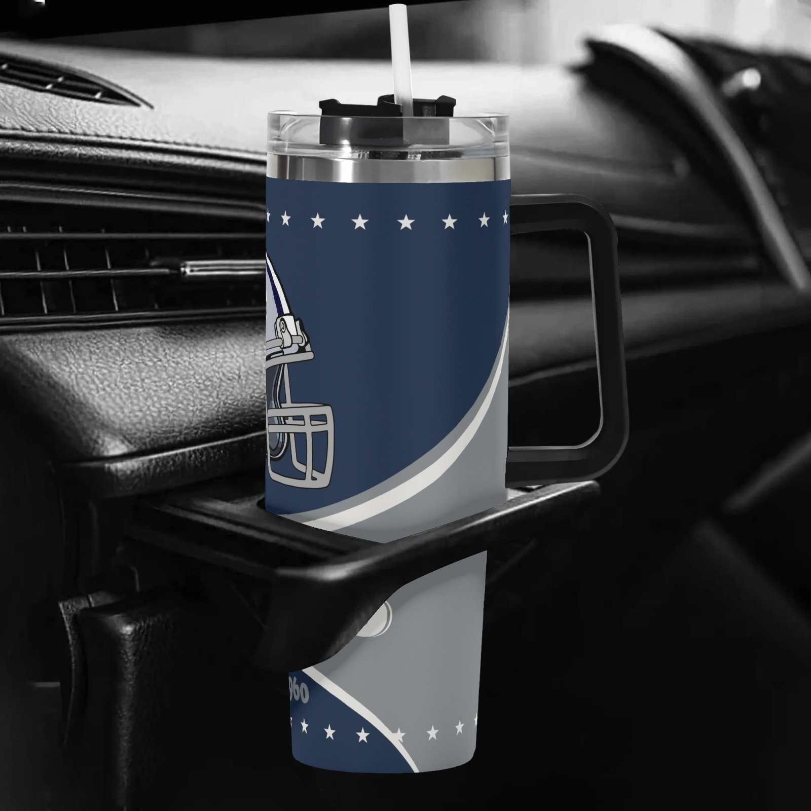 40oz Dallas Cowboys Football Themed Stainless Steel Travel Tumbler40oz Dallas Cowboys Football Themed Stainless Steel Travel Tumbler - Image 5