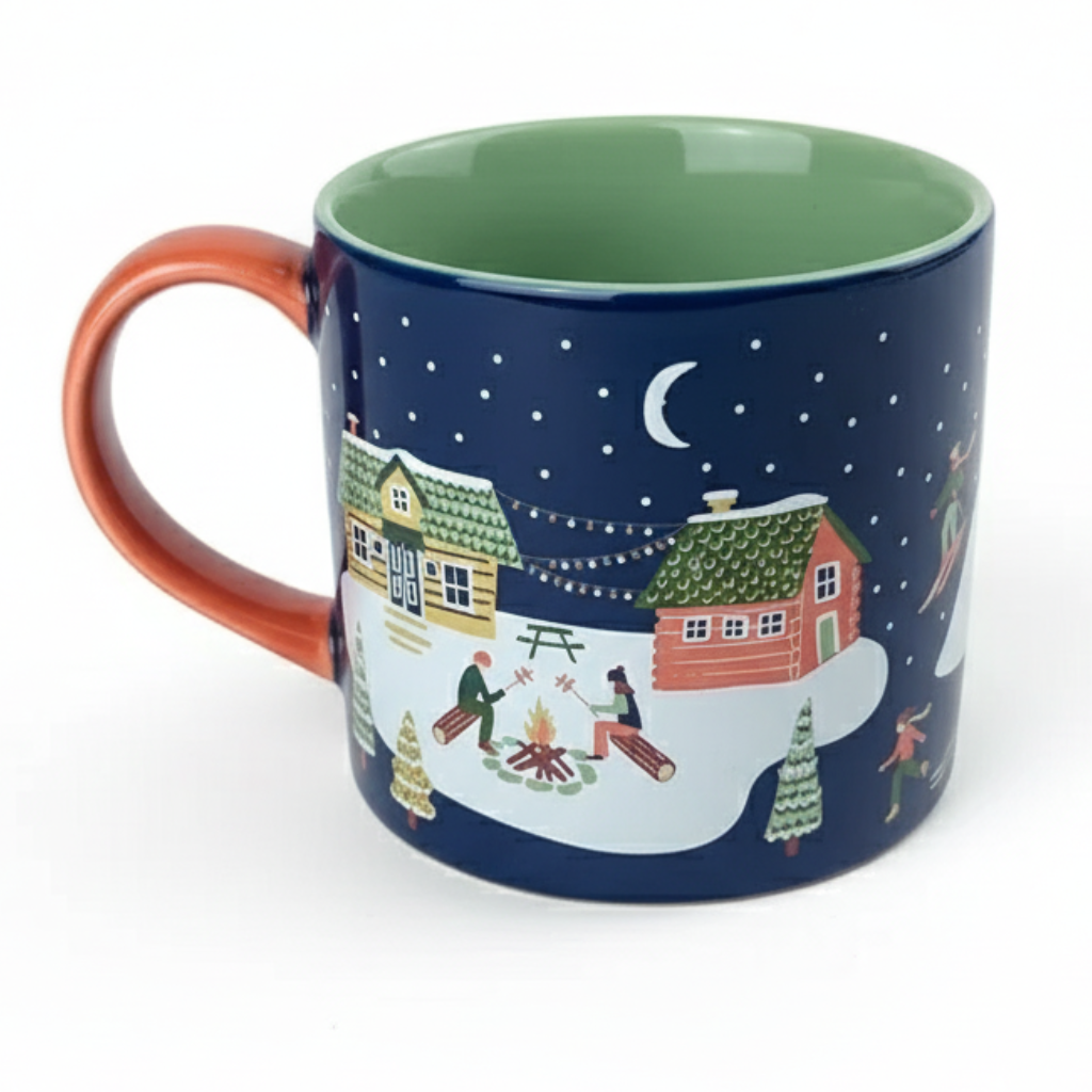 Christmas Tree Graffiti Ceramic Mug