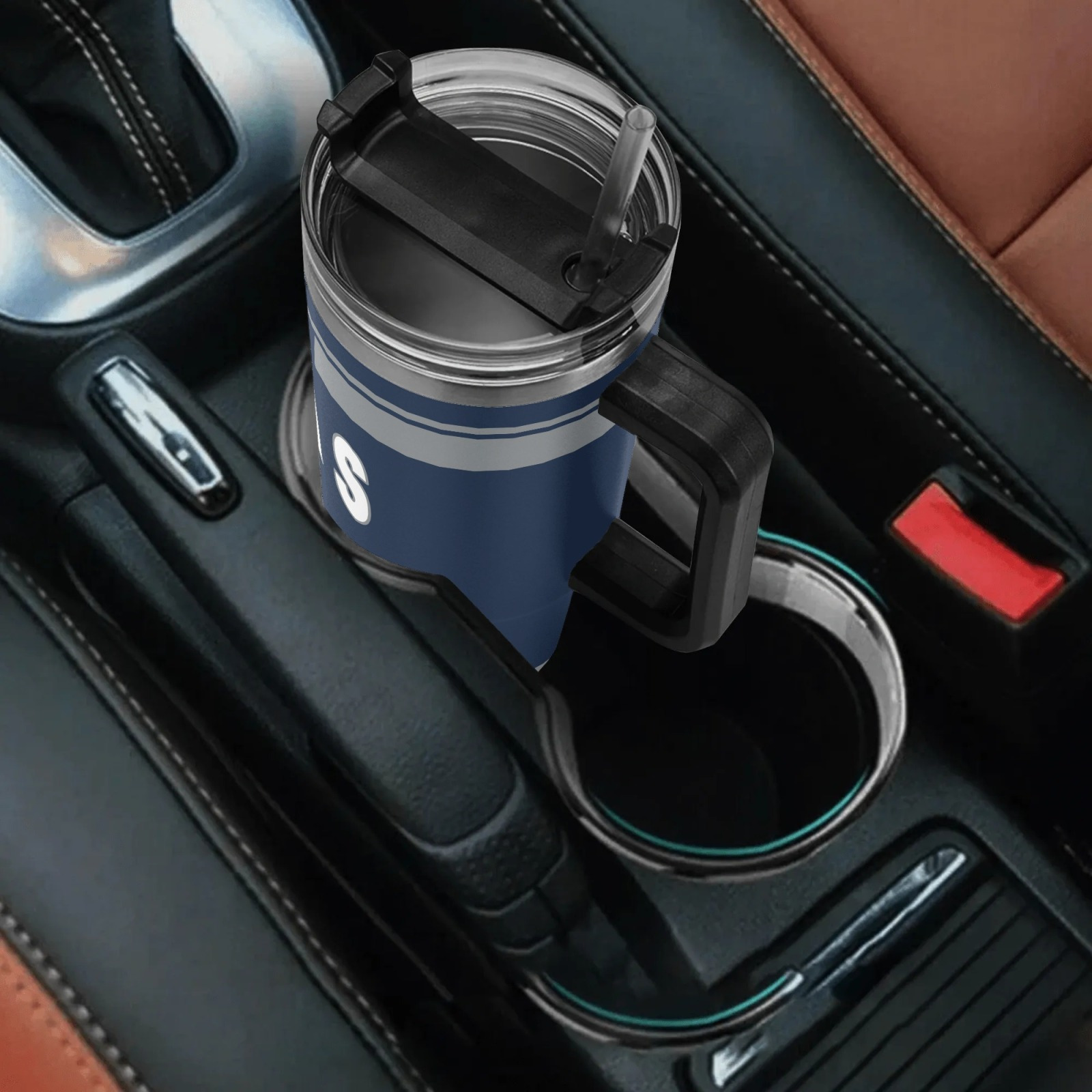 40oz Dallas Cowboys Football Team Themed Personalized Stainless Steel Travel Tumbler