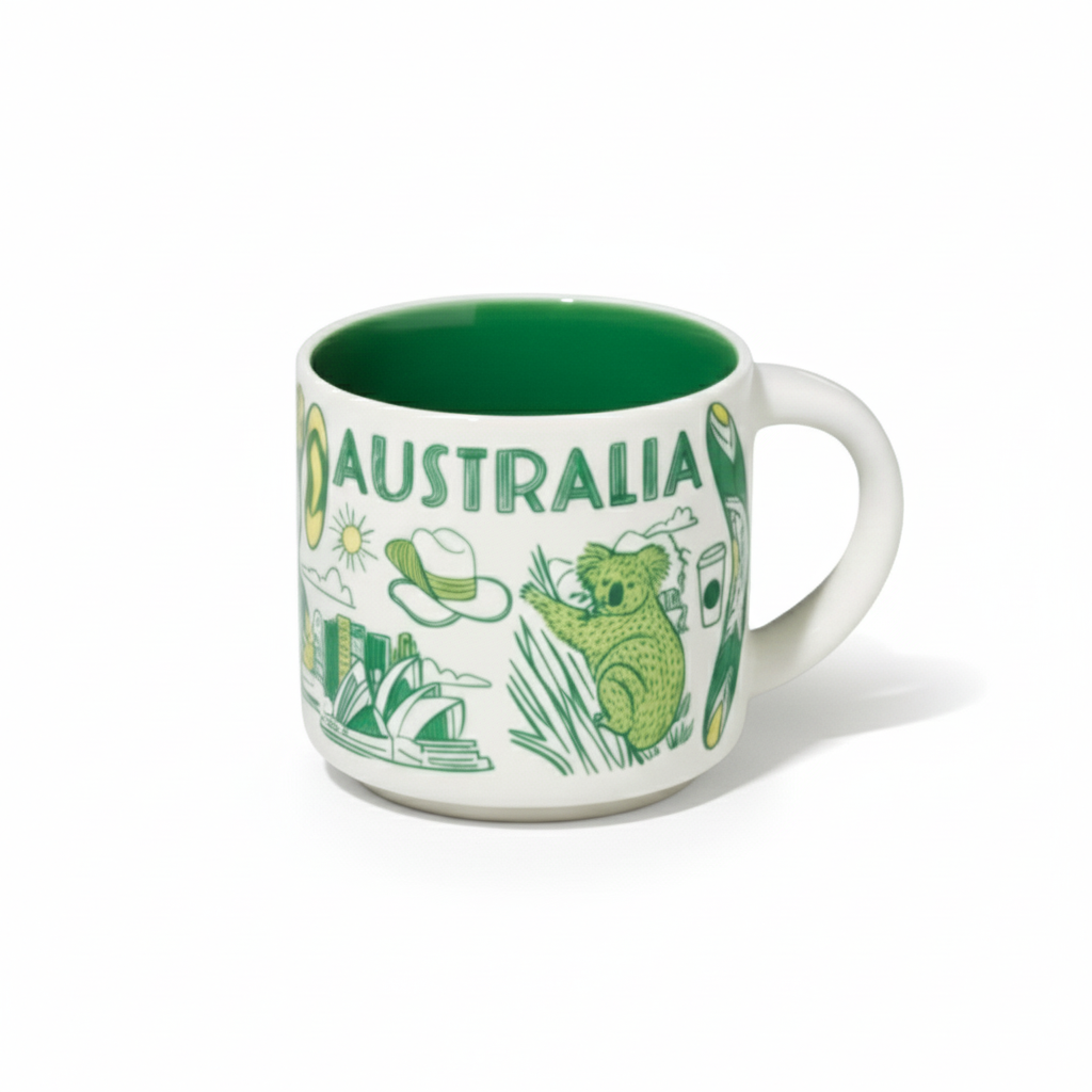 Australia And Melbourne Been Design Mug Pair