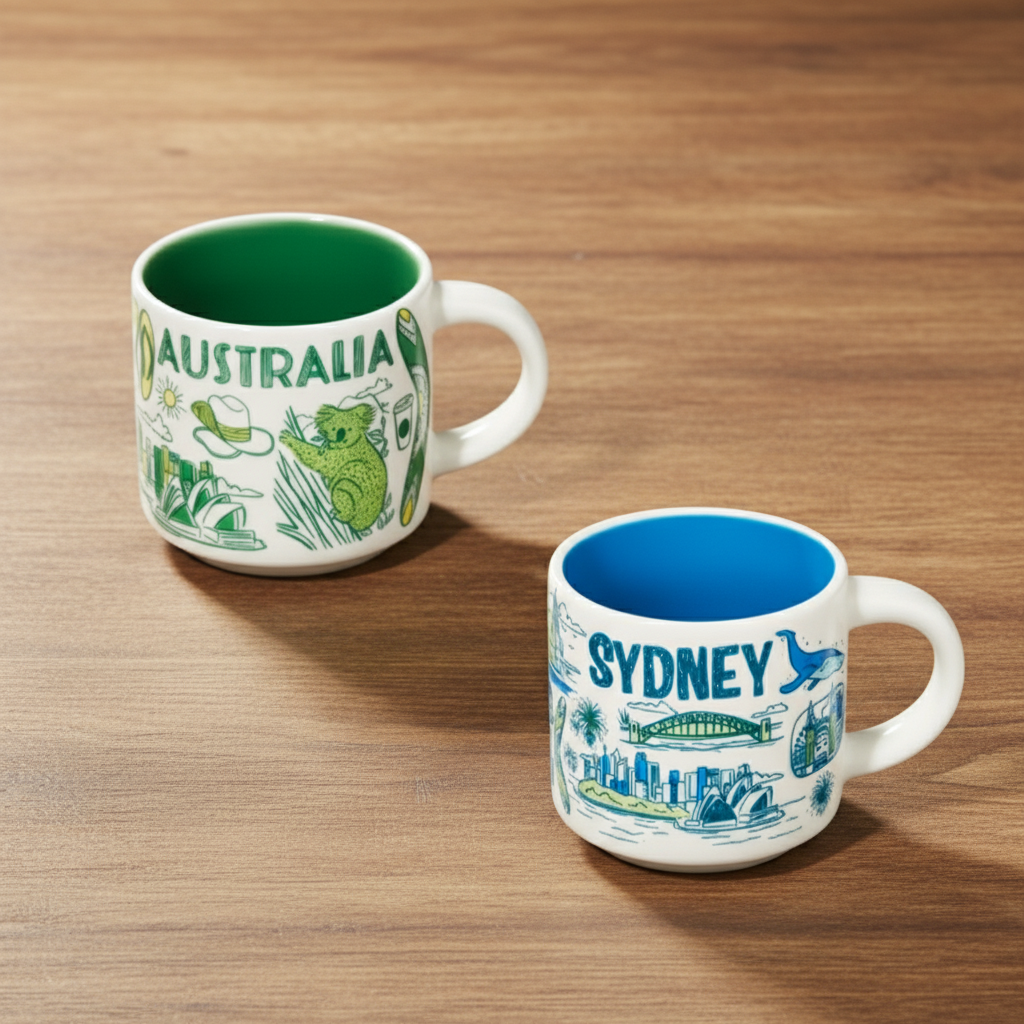 Australia And Sydney Been There Demi Mug SetAustralia And Sydney City Theme Mini Mug Set - Image 5