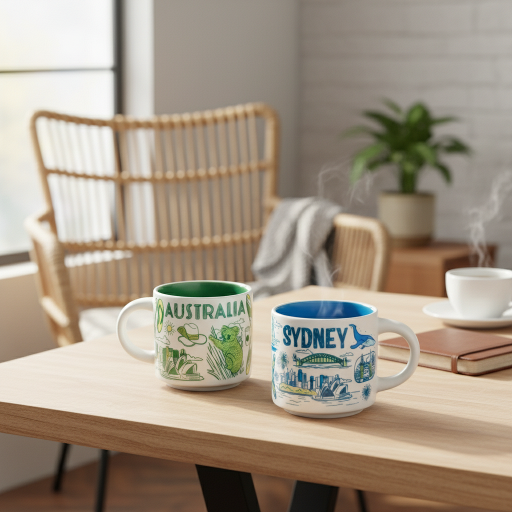 Australia And Sydney Been There Demi Mug SetAustralia And Sydney City Theme Mini Mug Set - Image 4