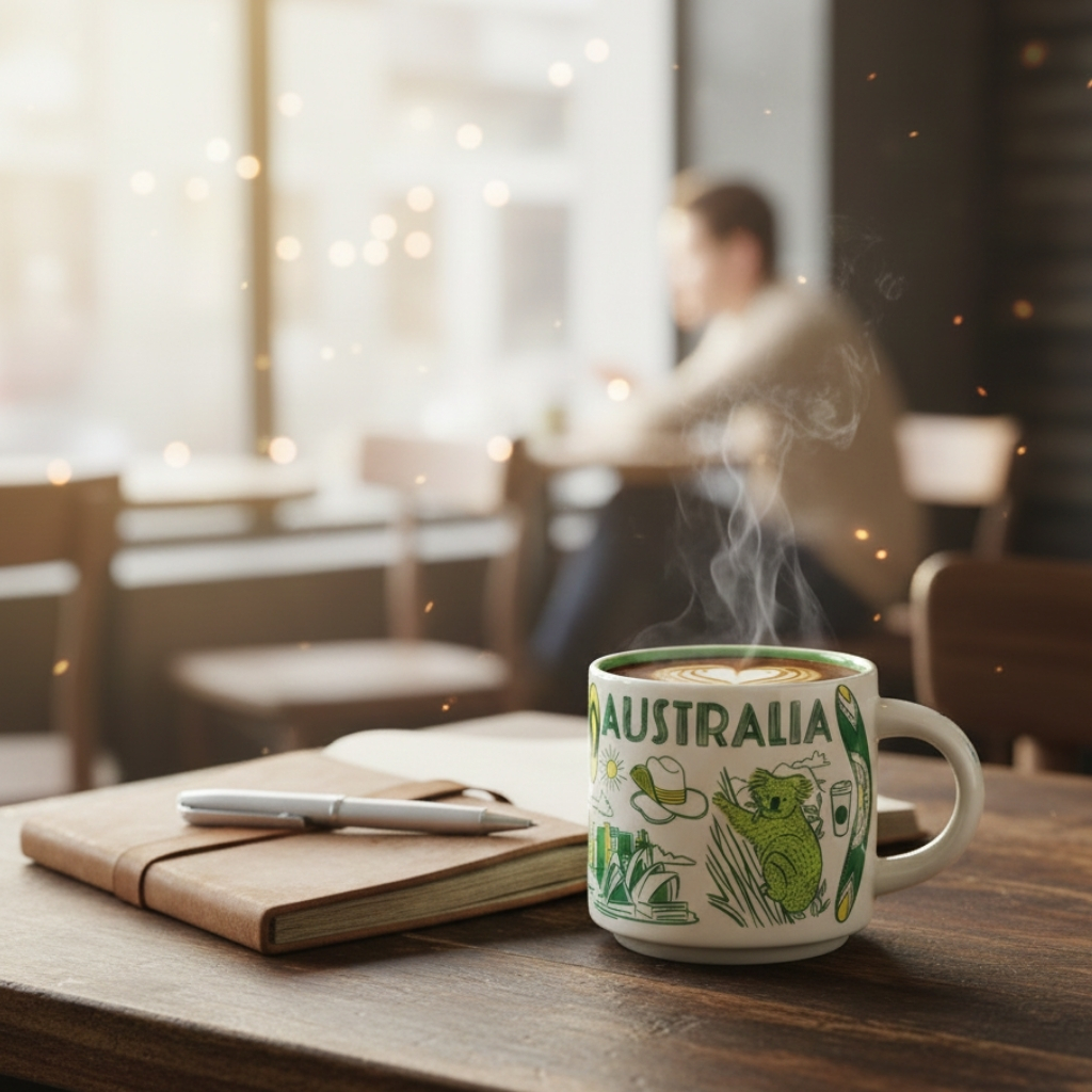 Australia Been There MugAustralia Theme Travel Illustration Ceramic Mug - Image 5