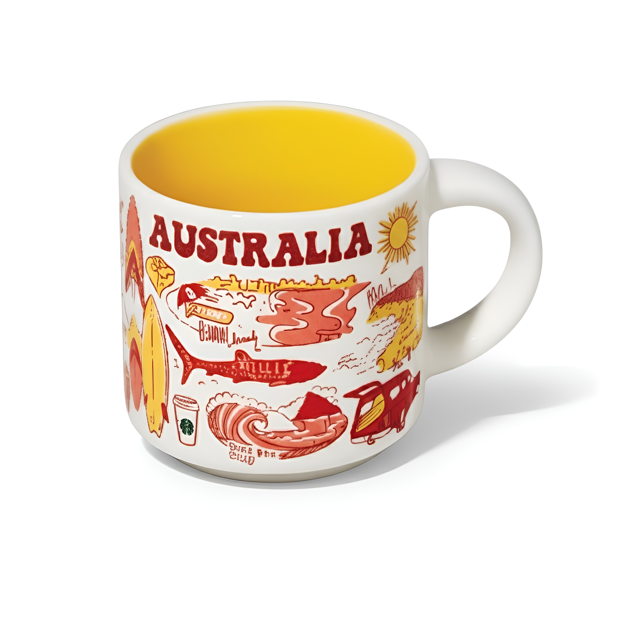 Australian Beach Theme Travel Mini Mug Set