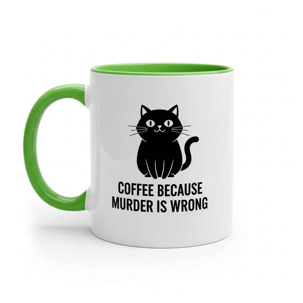 Funny Cat Ceramic Coffee Mug For Daily Use