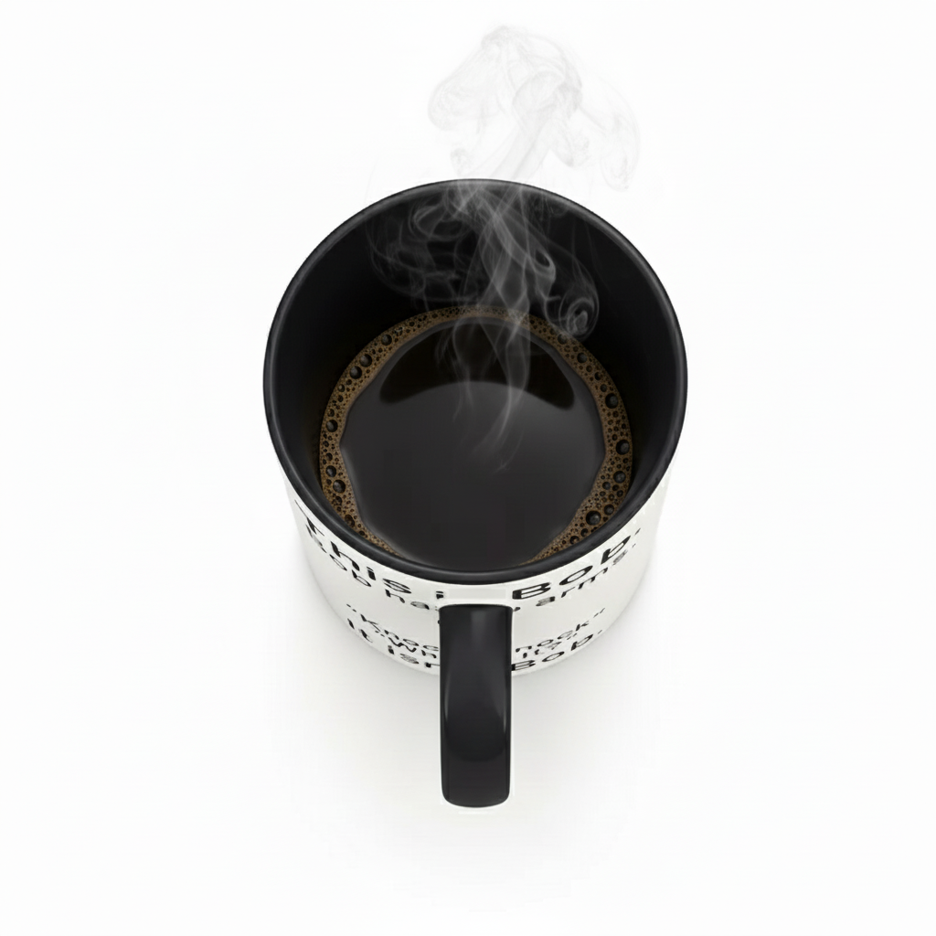 This Is Bob Funny Coffee MugThis Is Bob Letter Printed Ceramic Coffee Mug - Image 10