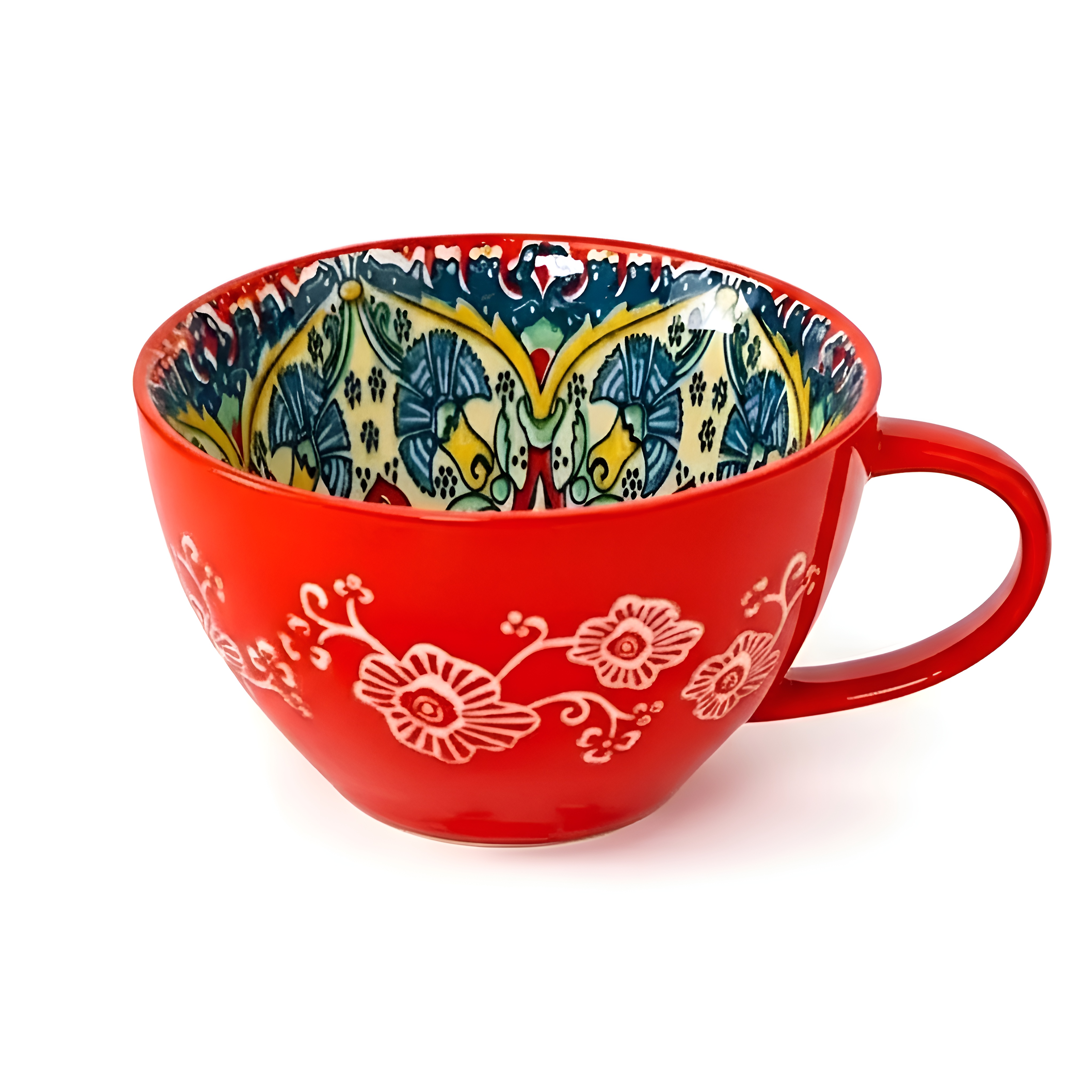 Bohemian Style Ceramic Cups 2 Piece SetBohemian Style Ceramic Cups 2 Piece Set - Image 3