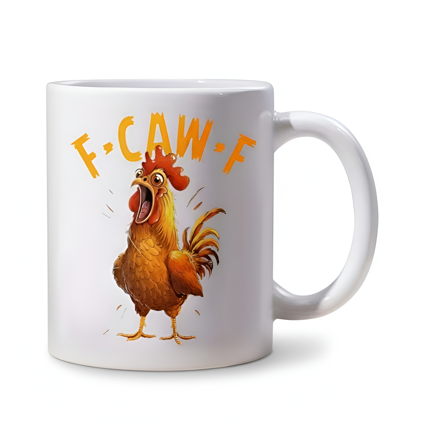 Cartoon Rooster Theme Ceramic Coffee Mug