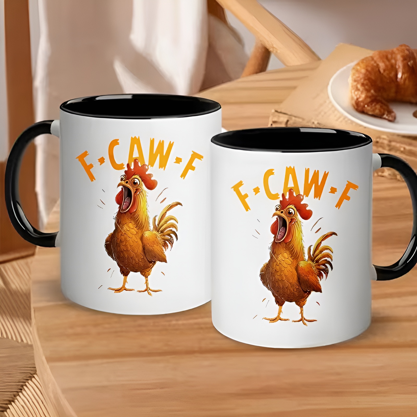 Cartoon Rooster Theme Ceramic Coffee MugCartoon Rooster Themed Ceramic Coffee Mug - Image 6