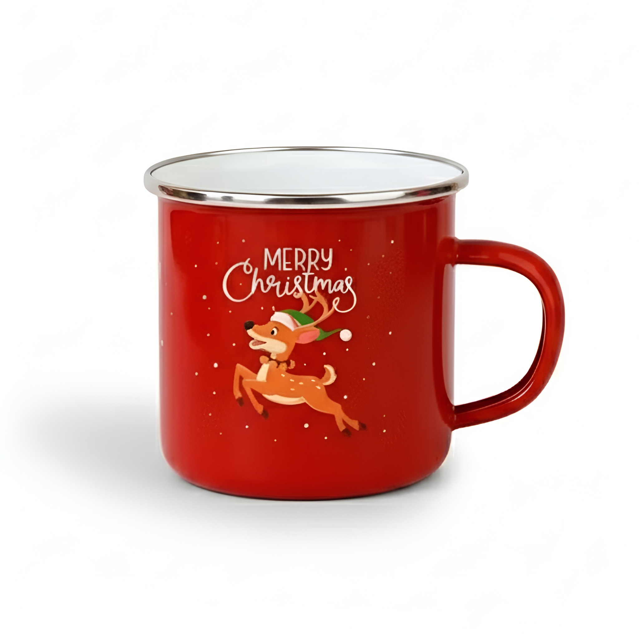 Christmas Themed Festive Printed Metal Mug