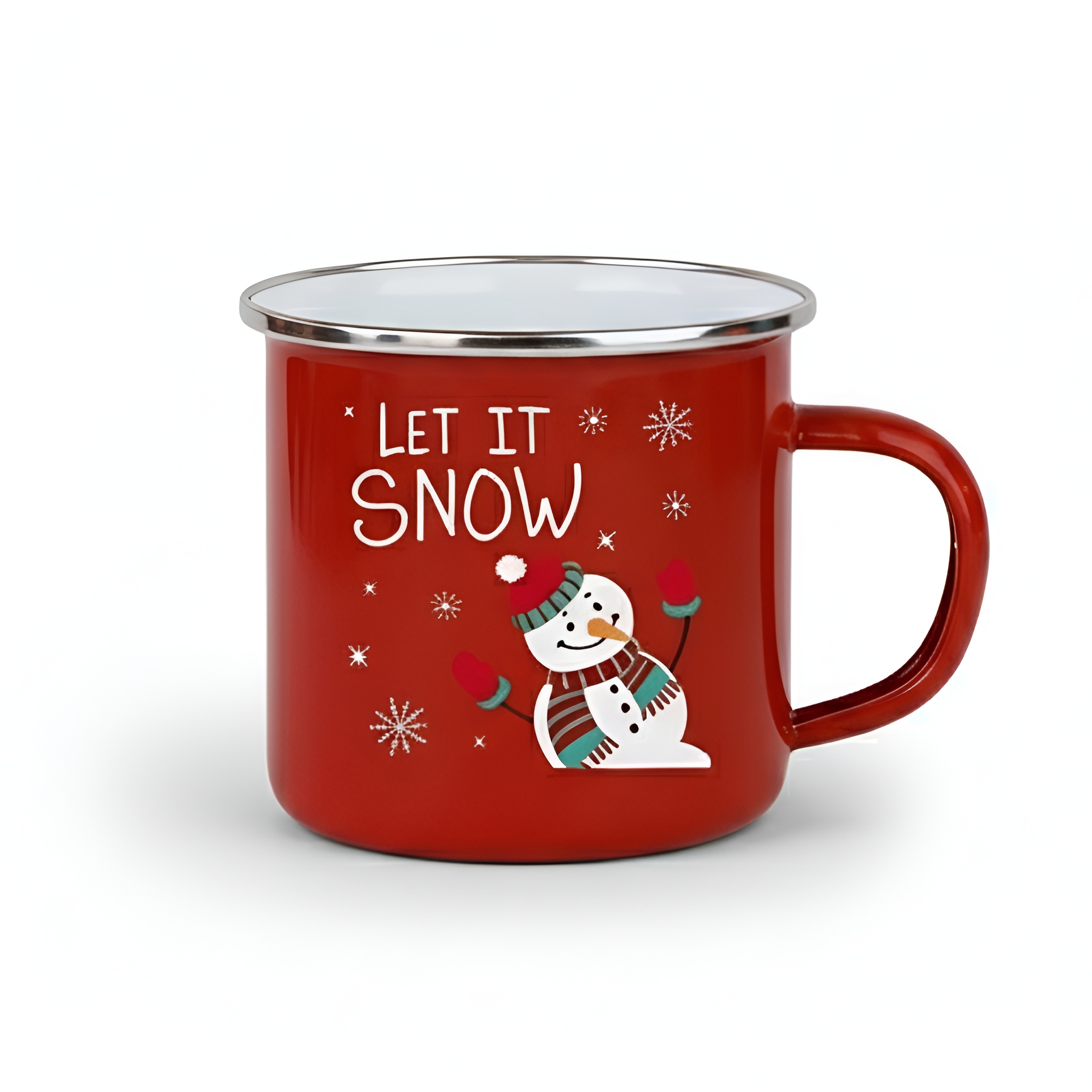 Christmas Themed Festive Printed Metal Mug