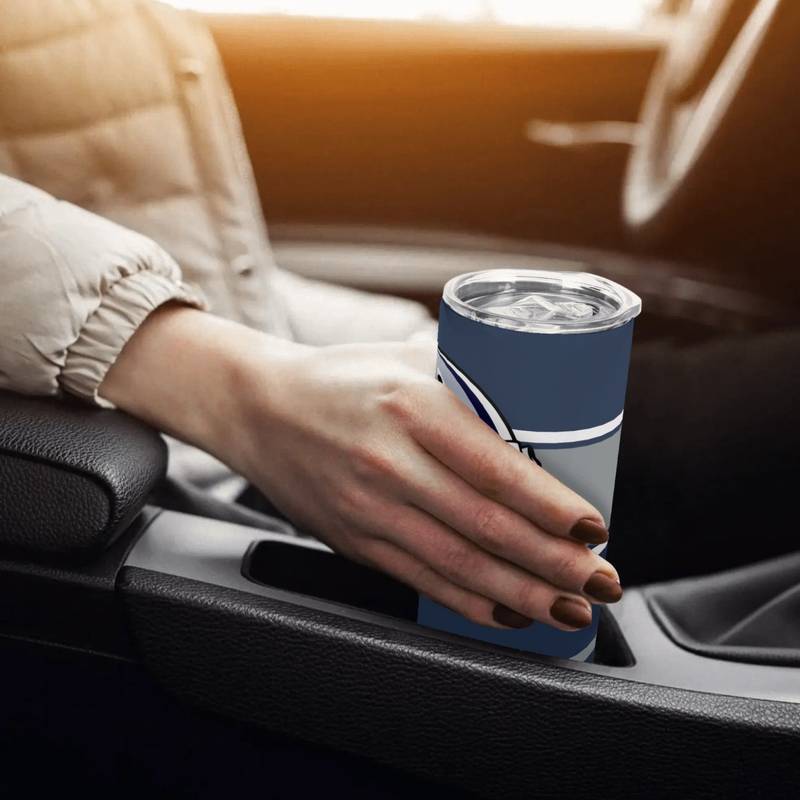 Dallas Football Fan 20oz Stainless Steel Tumbler with Handle & Straw