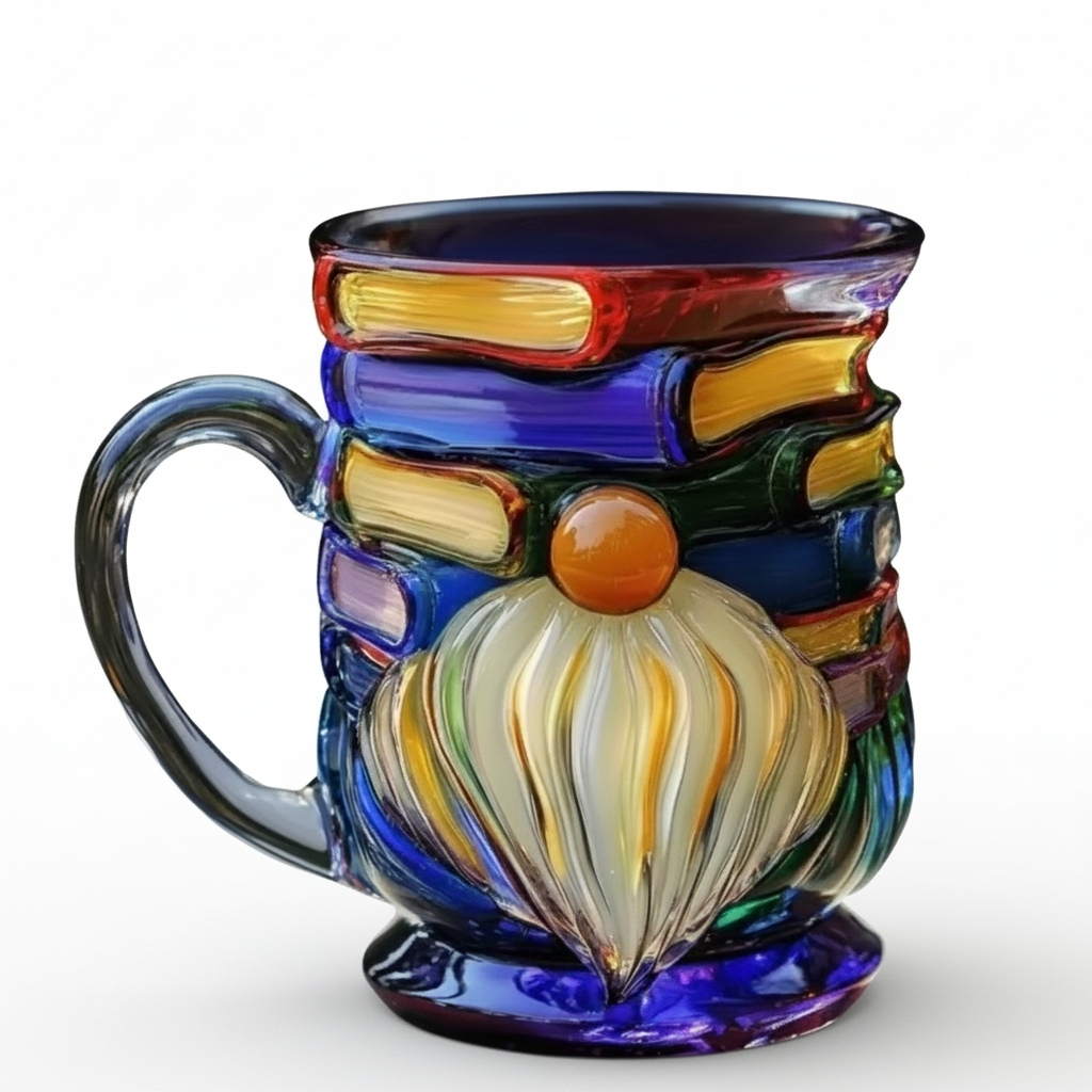 Decorative Dwarf Resin Mug For Readers And CollectorsDecorative Dwarf Resin Mug For Readers And Collectors - Image 2