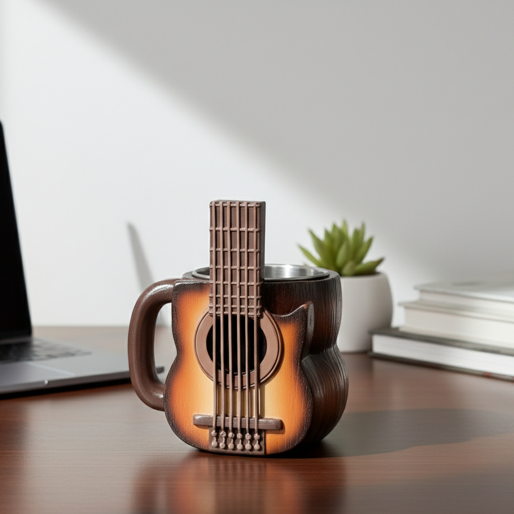 Electric Guitar Shaped MugElectric Guitar Shaped Coffee Mug - Image 3