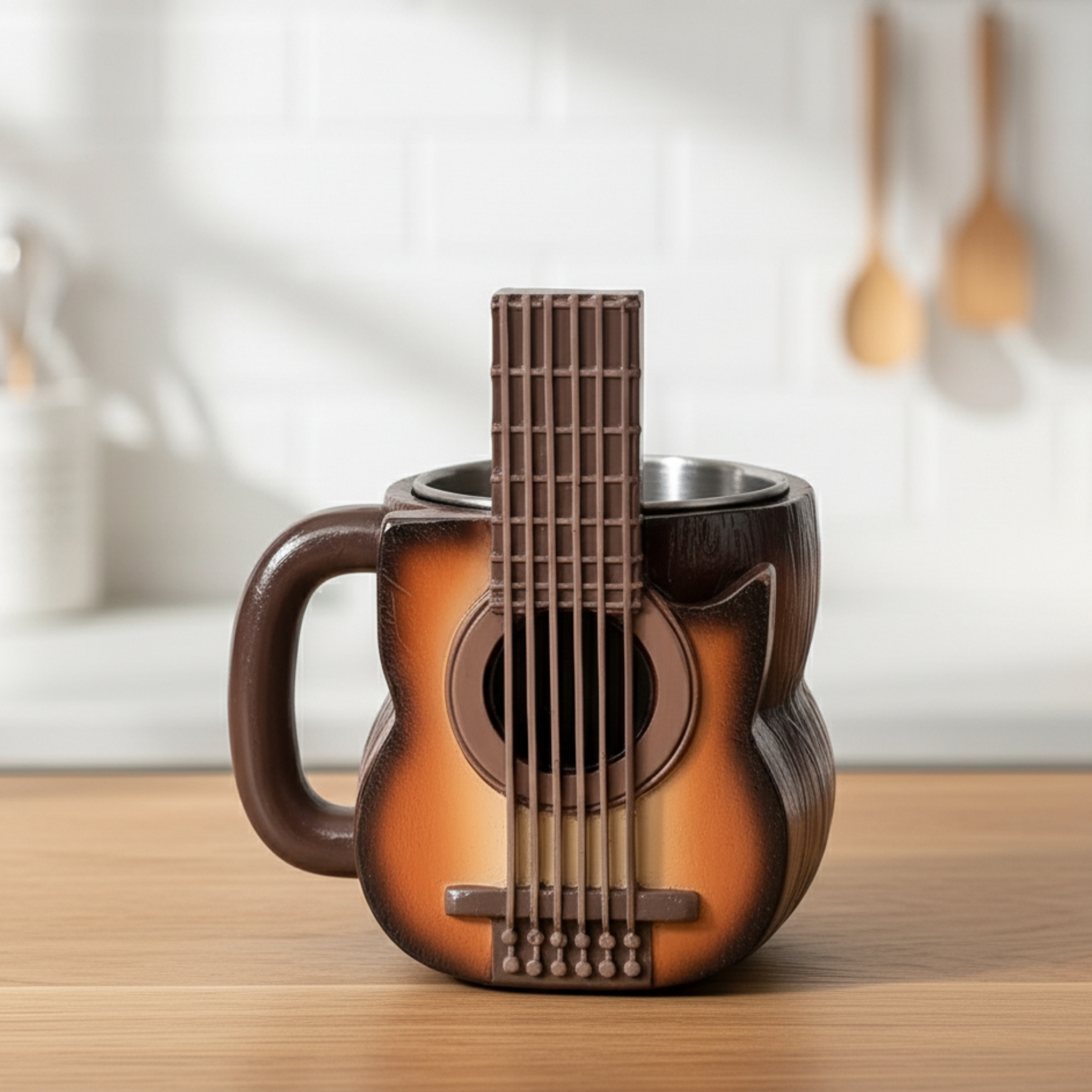 Electric Guitar Shaped MugElectric Guitar Shaped Coffee Mug - Image 2
