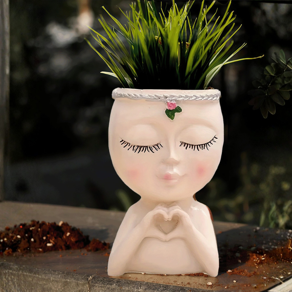 Planter Pot With Drainage Hole For Indoor Outdoor Decor