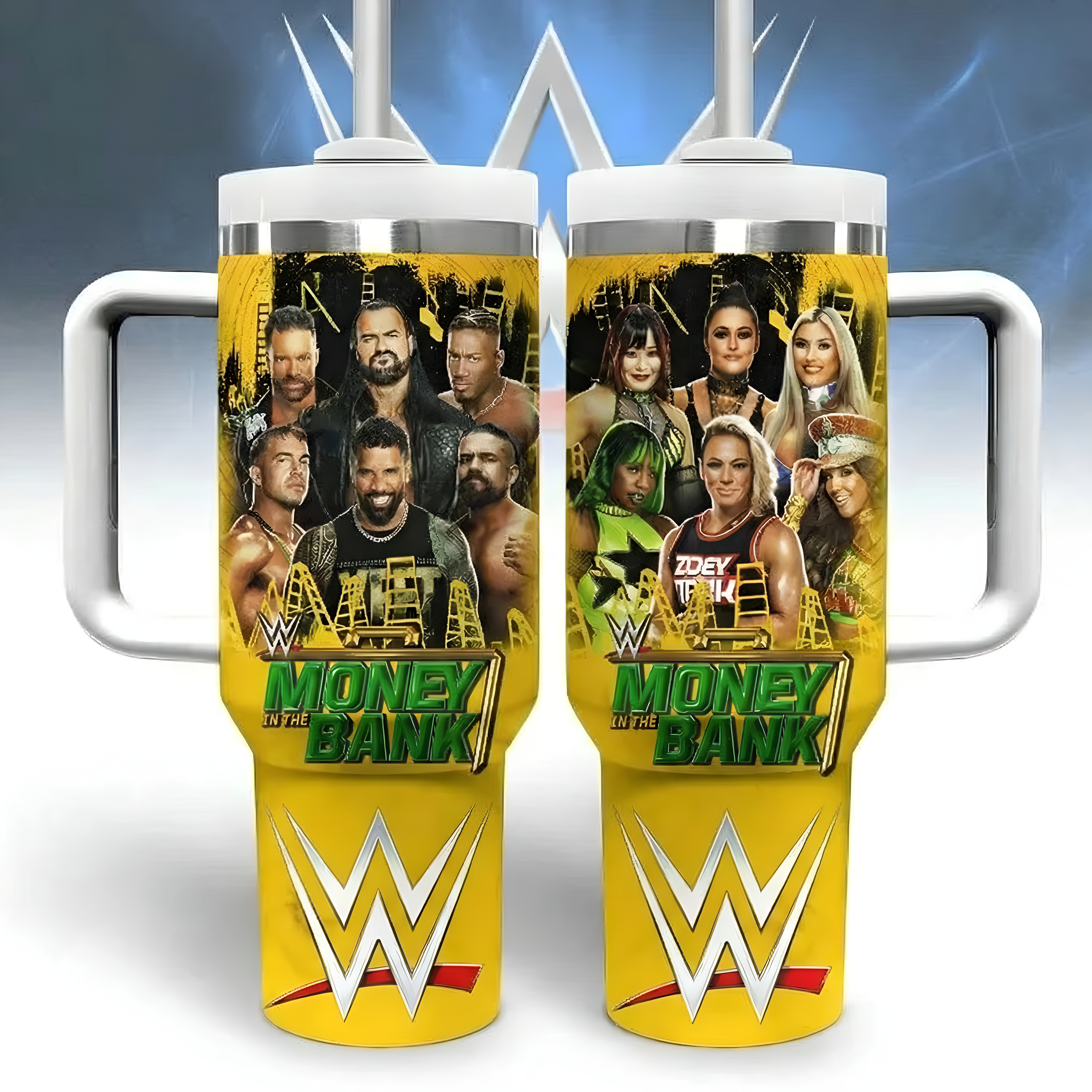 WWE Design Tumbler With Handle