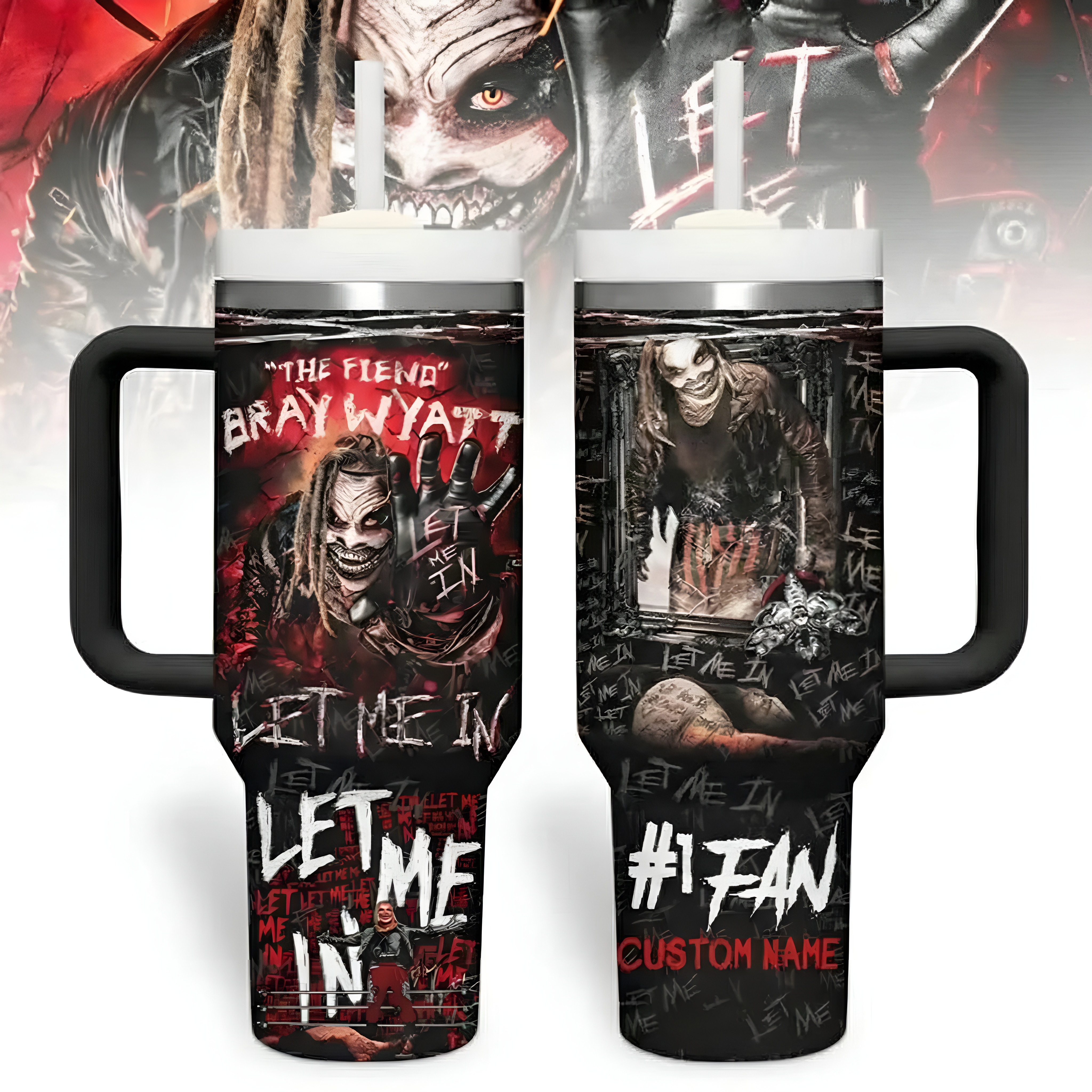 WWE Design Tumbler With Handle