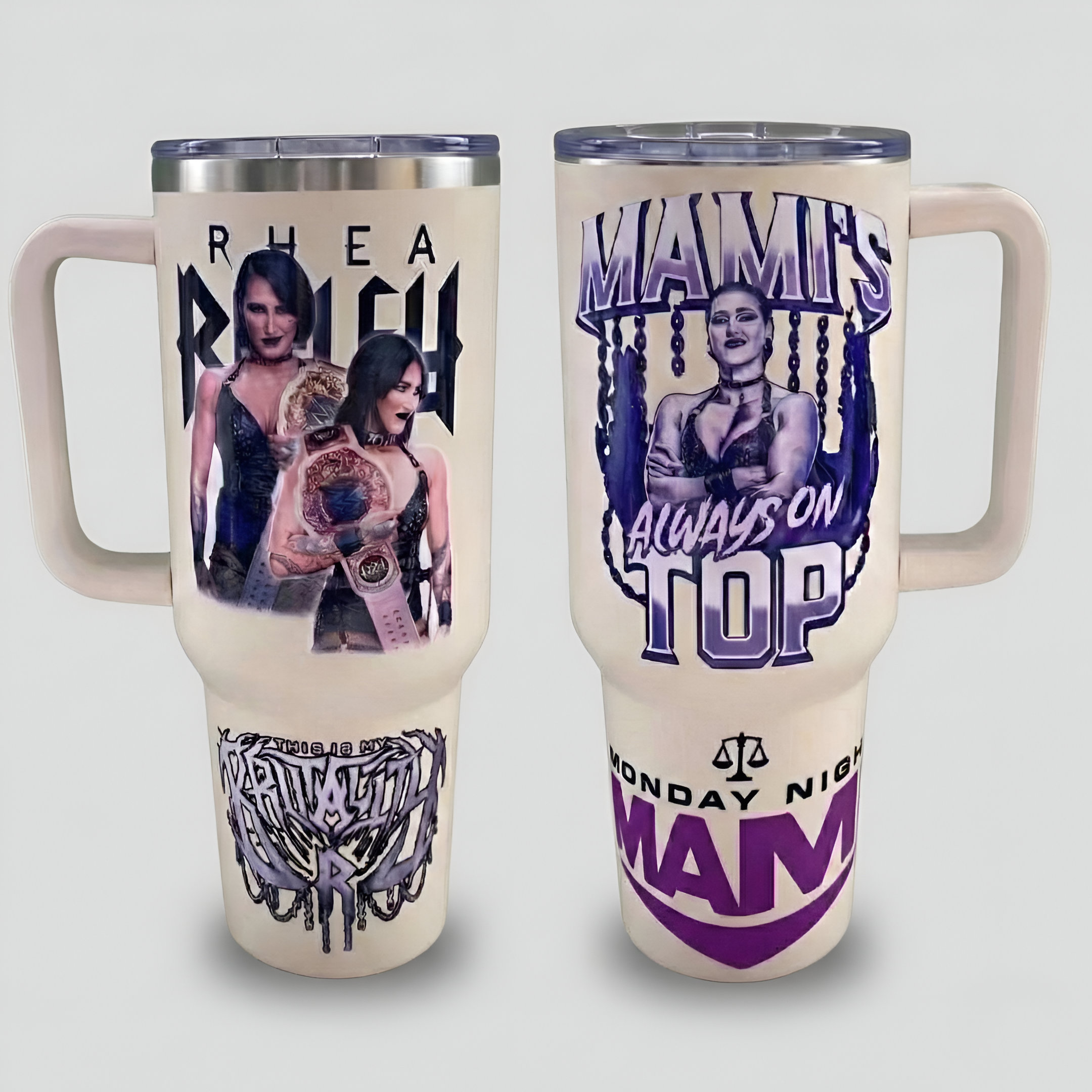 WWE Design Tumbler With Handle