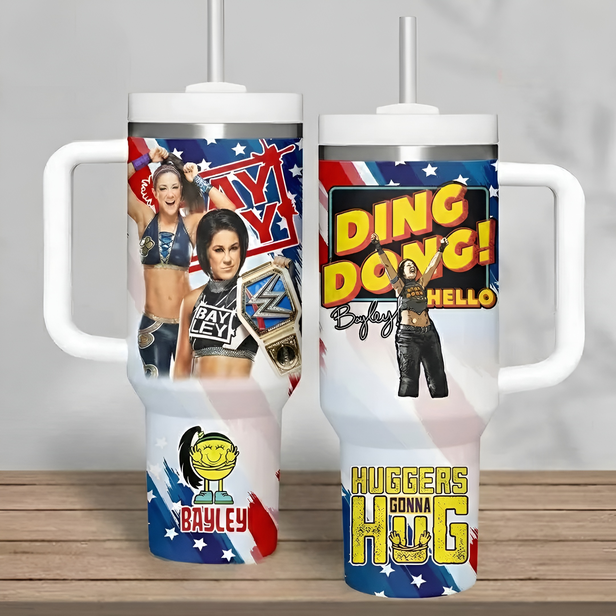 WWE Design Tumbler With Handle