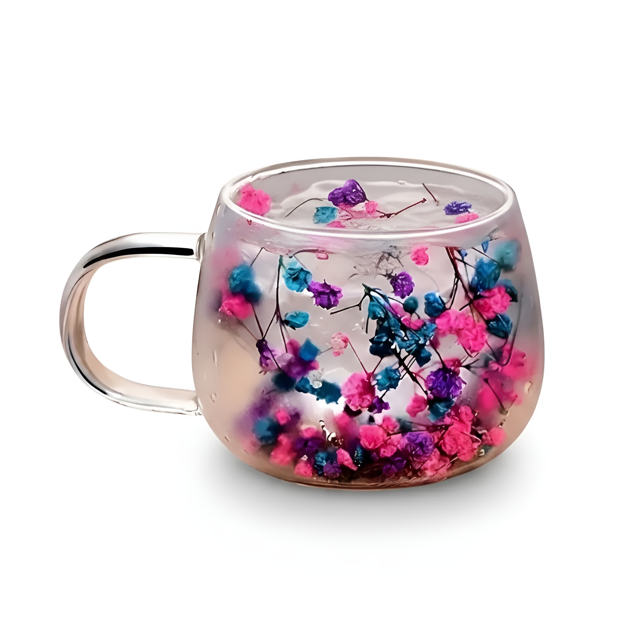 Handcrafted Double Layer Glass Coffee CupHandcrafted Double Layer Glass Coffee Cup - Image 2
