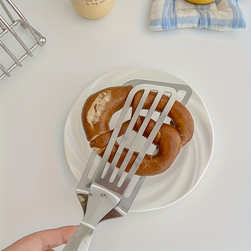 Pack Of 2 Multifunctional Stainless Steel Serving Tongs 