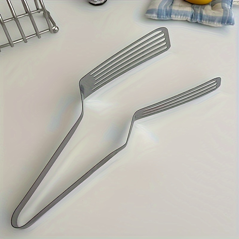 Pack Of 2 Multifunctional Stainless Steel Serving Tongs 