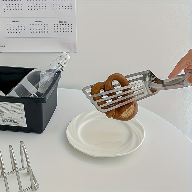 Pack Of 2 Multifunctional Stainless Steel Serving Tongs 