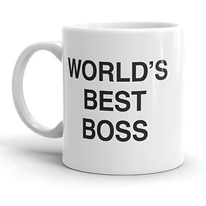 Office Desk Mug With Quote For Boss And Team Members