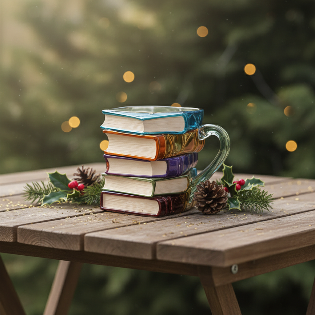 3D Pattern Book Mug For Holiday Christmas Gift And Family Gatherings3D Pattern Book Mug For Holiday Christmas Gift And Family Gatherings - Image 2