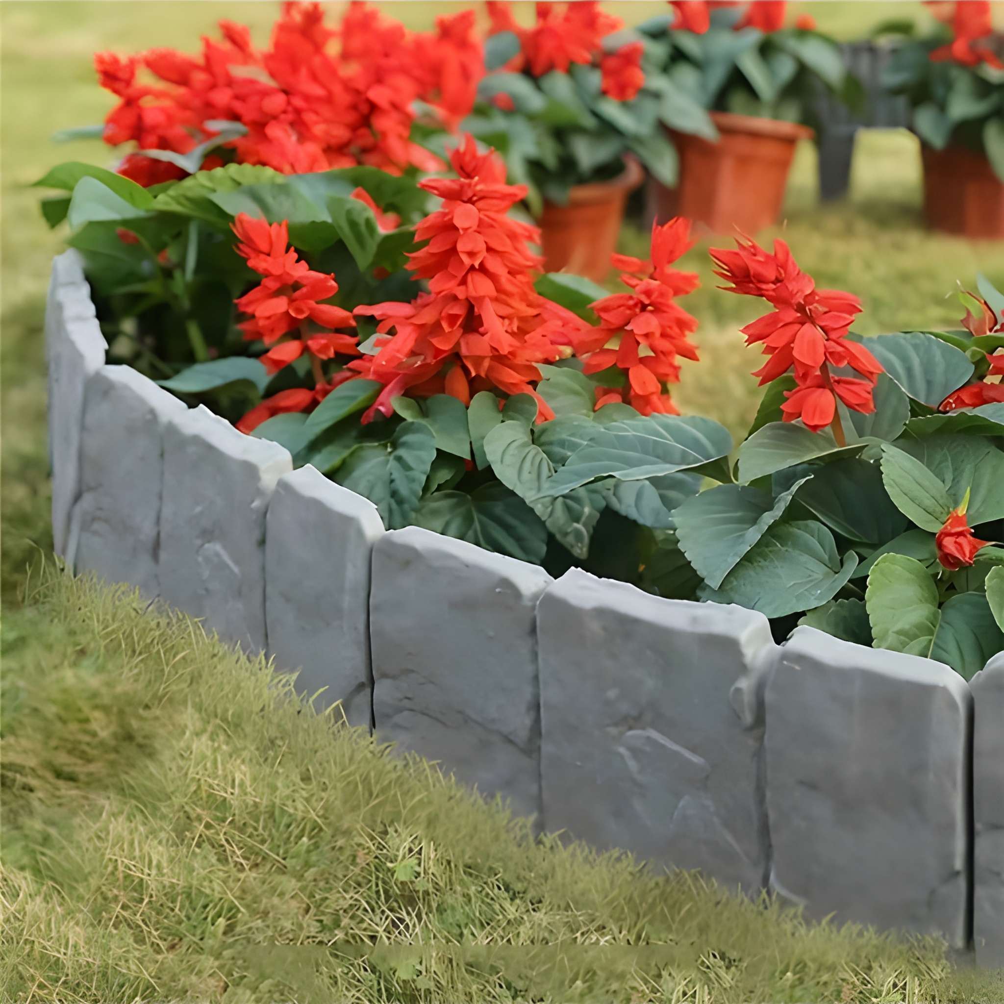 10/20pcs Plastic Fencing, Foldable Small Garden Fence, Landscape Edging Border For Garden