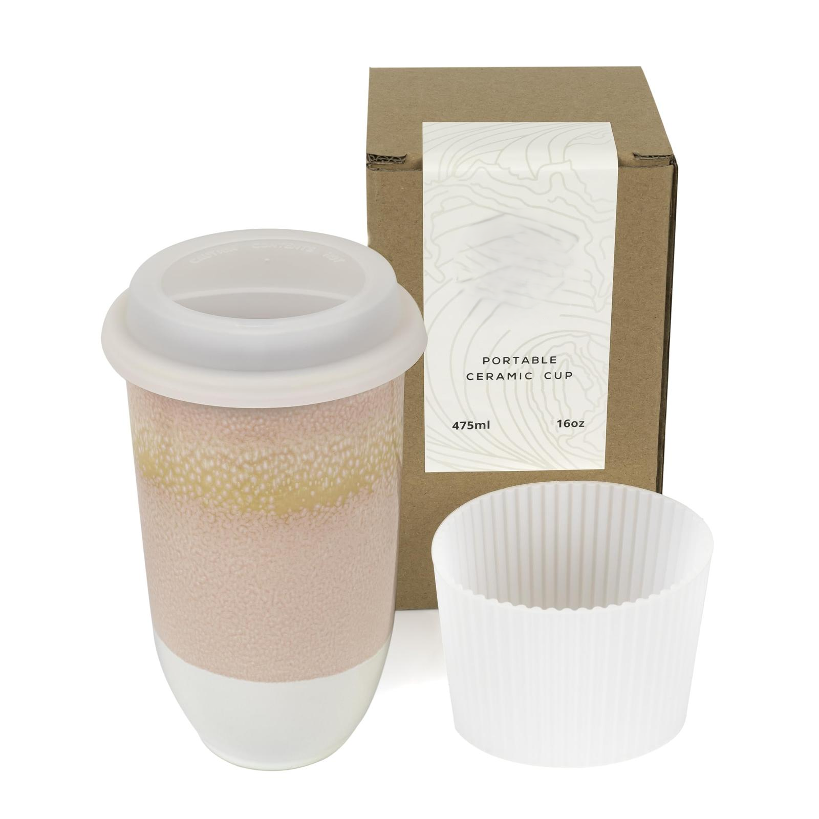 Portable And Reusable Travel Mug With Lid