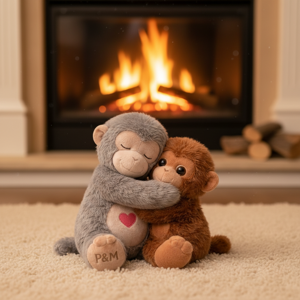 Punch Monkey And Momo Chan Stuffed Plush ToyPunch Monkey And Momo Chan Stuffed Plush Toy - Image 3