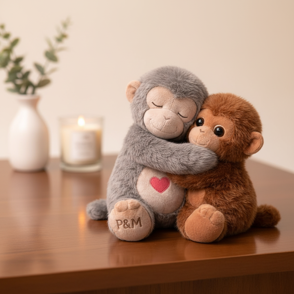 Punch Monkey And Momo Chan Stuffed Plush ToyPunch Monkey And Momo Chan Stuffed Plush Toy - Image 4