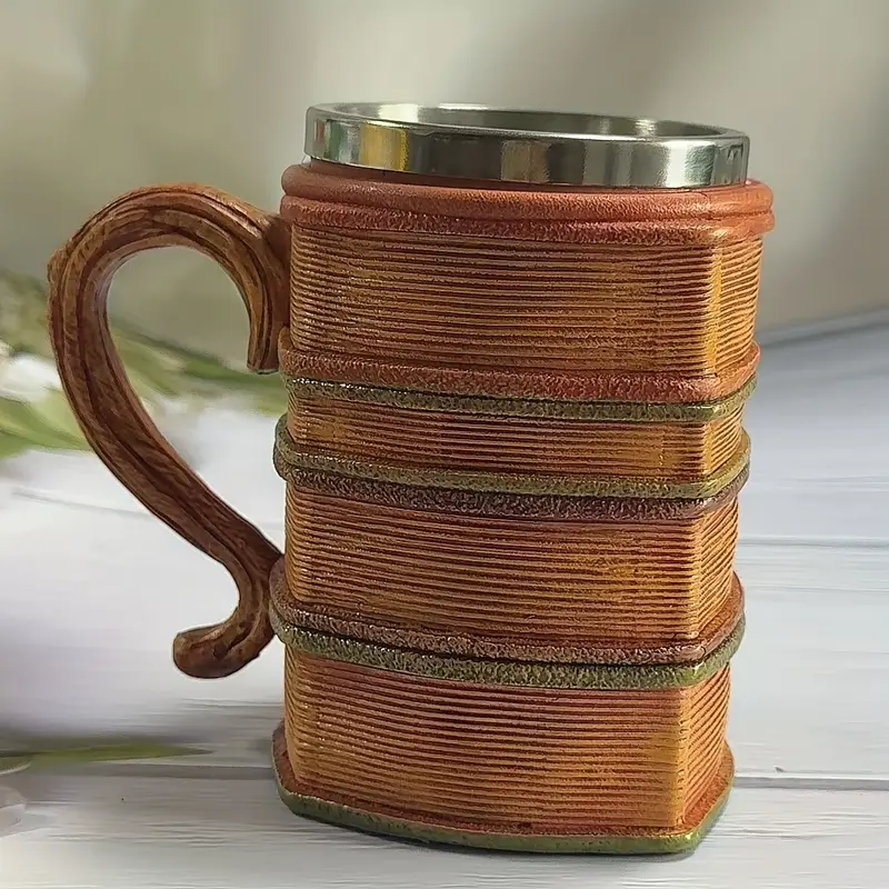 Retro Stacked Books Coffee MugThe Hobbit And Lord of the Rings Inspired Book Mug For Collectors - Image 6