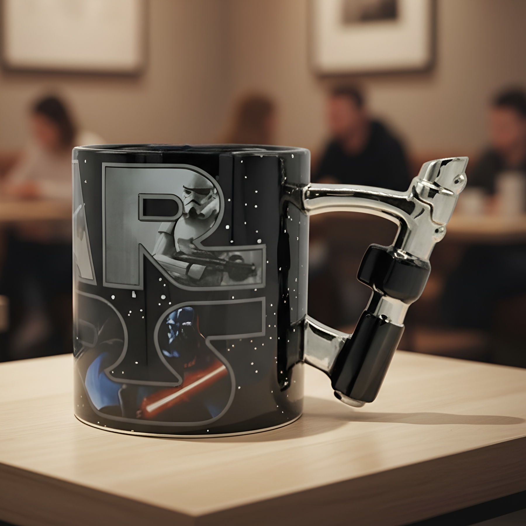 Sculpted Lightsaber Style Ceramic Coffee Mug