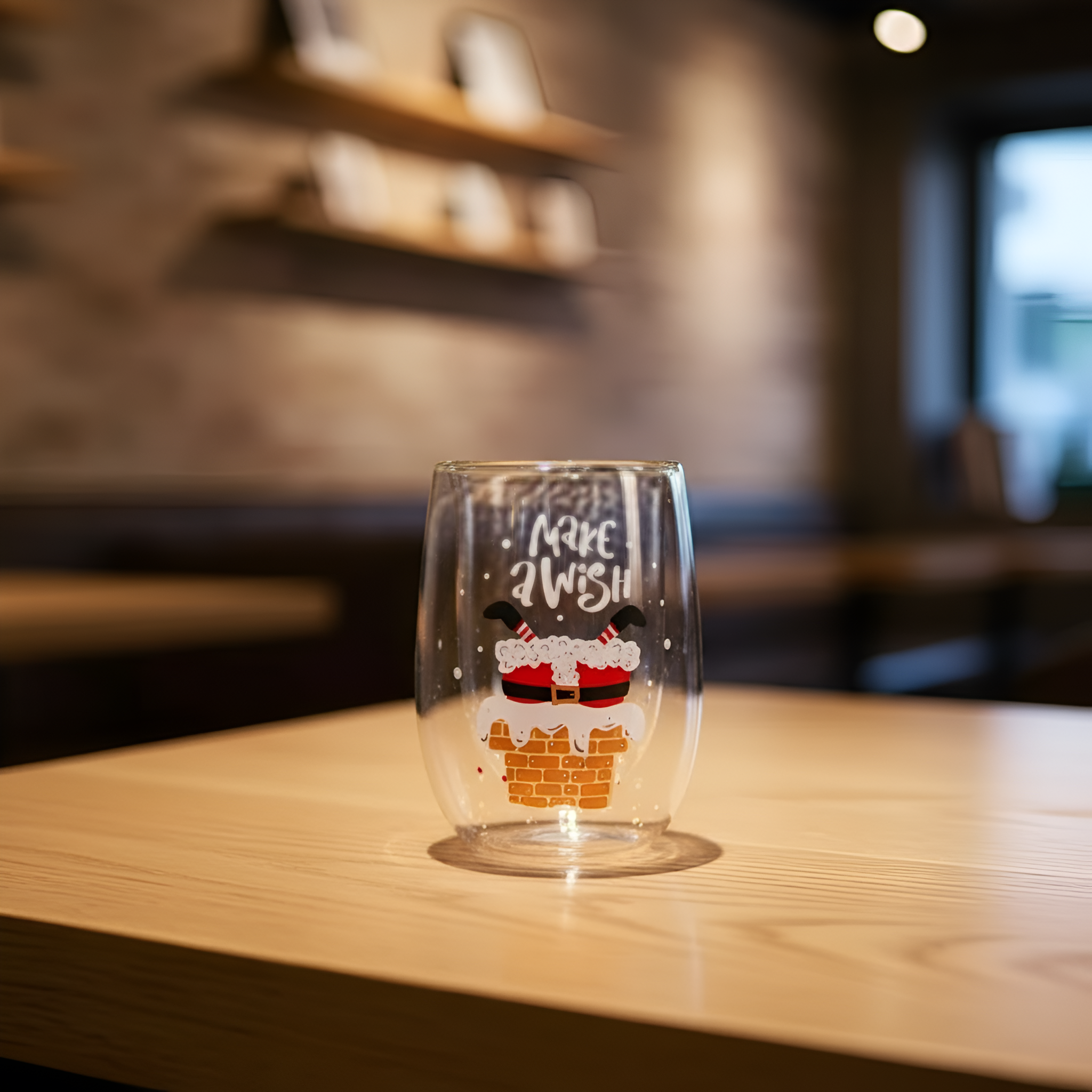 Set Of 4 Christmas Double Walled Insulated Glass Cup With Santa DesignSet Of 4 Christmas Double Walled Insulated Glass Cup With Santa Design - Image 15