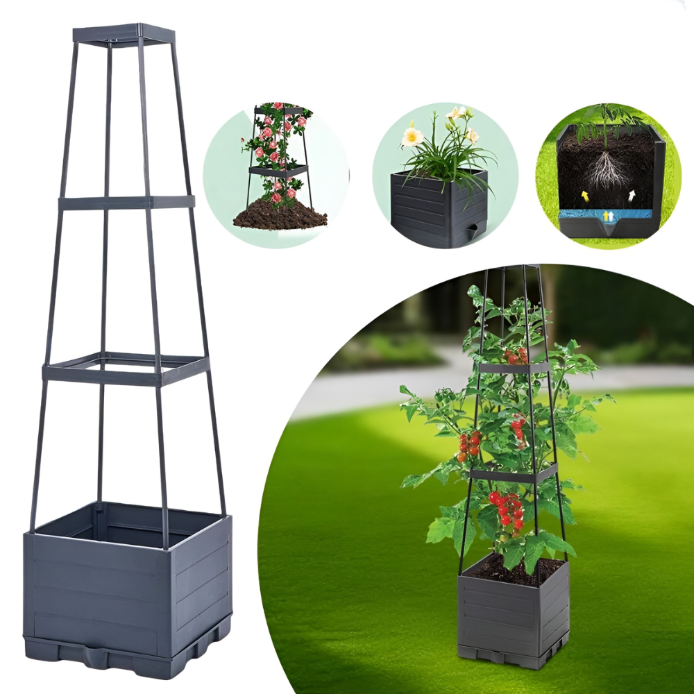 Vertical Garden Planter with Trellis