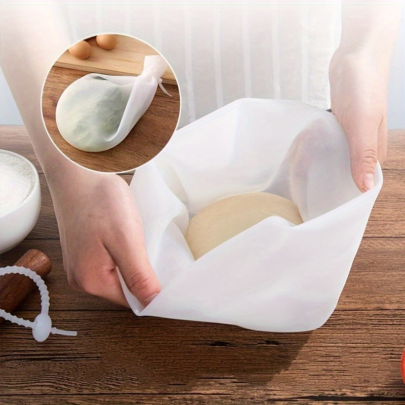 3 Packs Silicone Kneading Bag