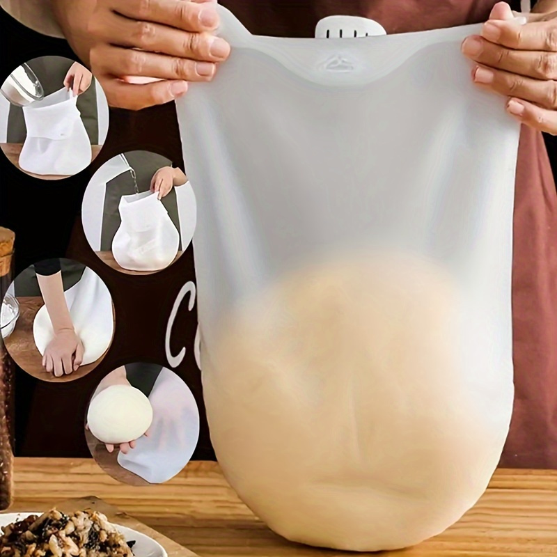 3 Packs Silicone Kneading Bag