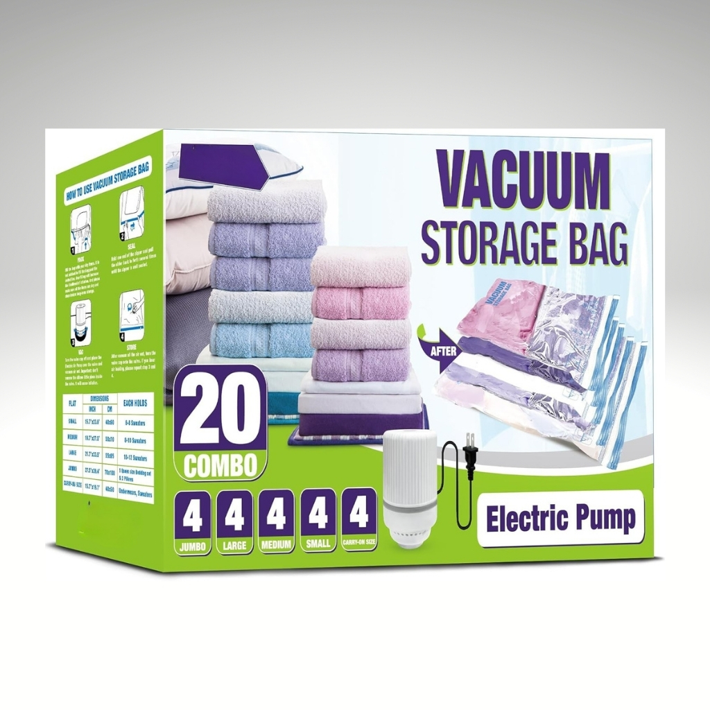 Travel Vacuum Bags With Electric Pump For Luggage And SuitcaseTravel Vacuum Bags With Electric Pump For Luggage And Suitcase - Image 9