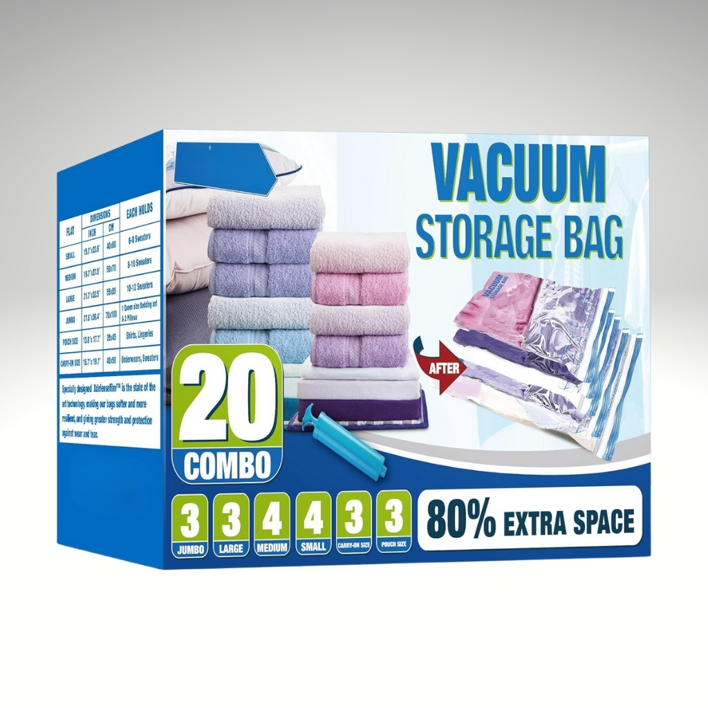 Travel Vacuum Bags With Electric Pump For Luggage And SuitcaseTravel Vacuum Bags With Electric Pump For Luggage And Suitcase - Image 2