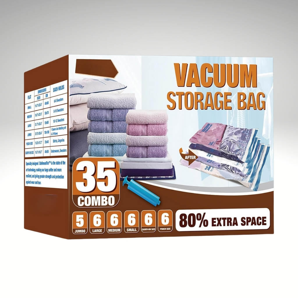 Travel Vacuum Bags With Electric Pump For Luggage And SuitcaseTravel Vacuum Bags With Electric Pump For Luggage And Suitcase - Image 4