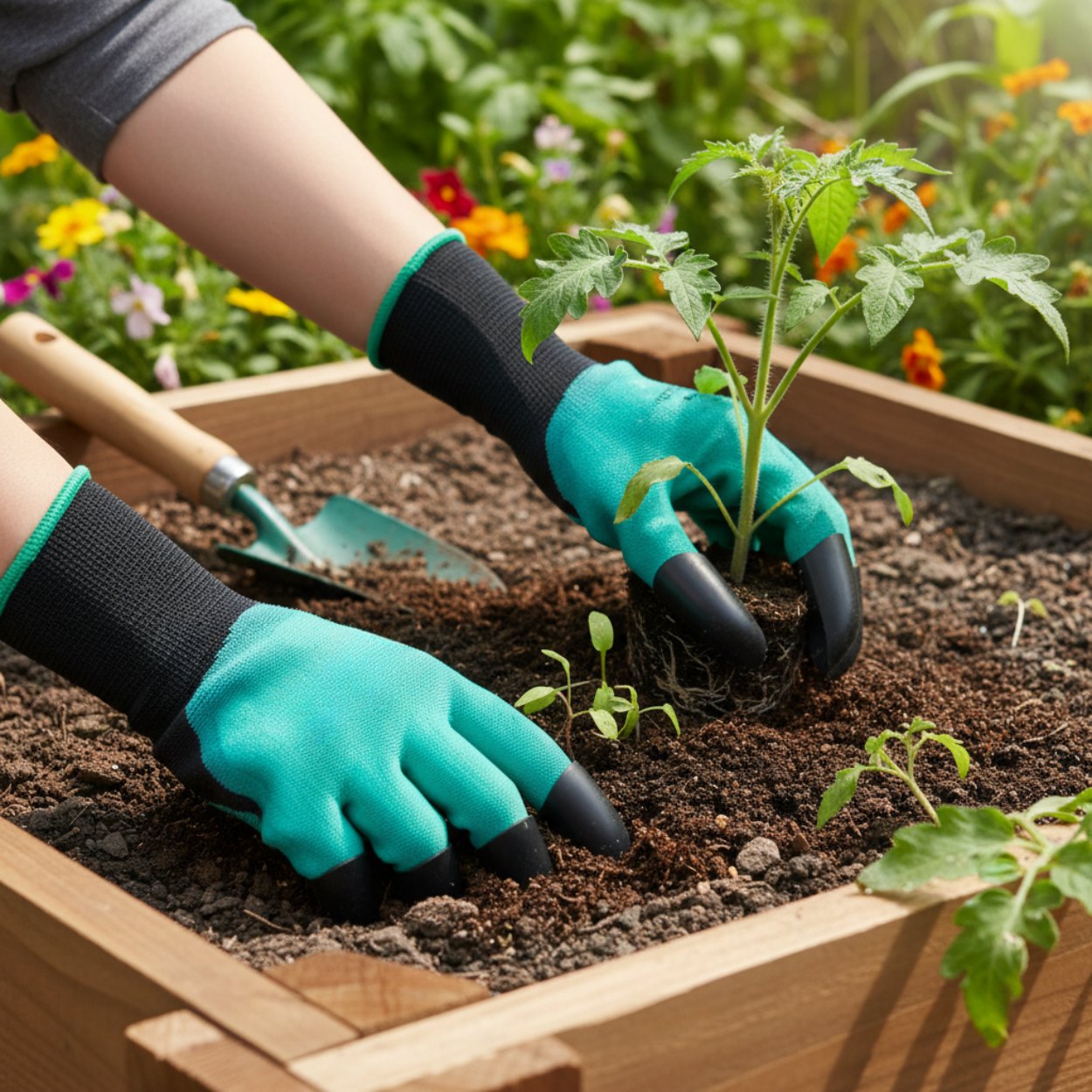 Thorn Proof Waterproof Protective Gardening Gloves With Claws For Farming Work