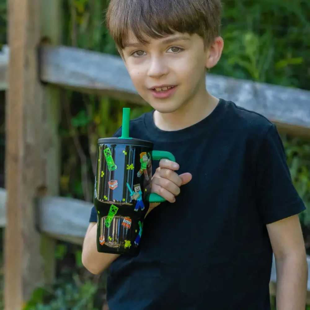 16 Oz Cartoon Themed Insulated Stainless Steel Tumbler For Kids